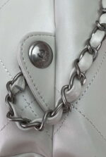 chanel 22 backpack as3859 shiny white calfskin with silver 005 luxibags.ru .jpg