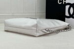 chanel 22 backpack as3859 shiny white calfskin with silver 006 luxibags.ru .jpg
