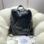 chanel 22 backpack shiny calfskin as3313 black with black logo 002 luxibags.ru .jpg