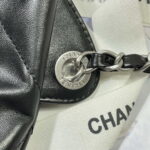 chanel 22 backpack shiny calfskin as3313 black with black logo 007 luxibags.ru .jpg