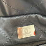 chanel 22 backpack shiny calfskin as3313 black with black logo 009 luxibags.ru .jpg