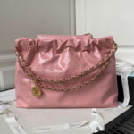 chanel 22 bag as4486 small handbag shiny calfskin pink with gold 002 luxibags.ru .jpg