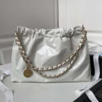 chanel 22 bag as4486 small handbag shiny calfskin white with gold 002 luxibags.ru .jpg