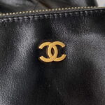 chanel 22 handbag as3261 shiny calfskin gold tone metal black logo gold 09 luxibags.ru .jpg