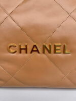 chanel 22 handbag as3261 shiny calfskin gold tone metal camel 05 luxibags.ru .jpg