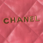 chanel 22 handbag as3261 shiny calfskin gold tone metal coral pink 04 luxibags.ru .jpg