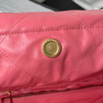 chanel 22 handbag as3261 shiny calfskin gold tone metal coral pink 07 luxibags.ru .jpg