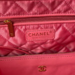 chanel 22 handbag as3261 shiny calfskin gold tone metal coral pink 08 luxibags.ru .jpg