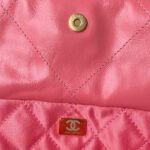 chanel 22 handbag as3261 shiny calfskin gold tone metal coral pink 09 luxibags.ru .jpg