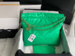 chanel 22 handbag as3261 shiny calfskin gold tone metal green 05 luxibags.ru .jpg
