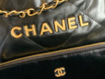 chanel 22 handbag as3262 shiny calfskin gold tone metal black 03 luxibags.ru .jpg