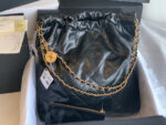 chanel 22 handbag as3262 shiny calfskin gold tone metal black 05 luxibags.ru .jpg