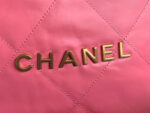 chanel 22 handbag as3262 shiny calfskin gold tone metal coral pink 03 luxibags.ru .jpg