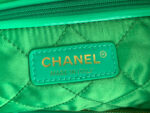 chanel 22 handbag as3262 shiny calfskin gold tone metal green 08 luxibags.ru .jpg