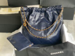 chanel 22 handbag as3262 shiny calfskin gold tone metal navy blue 05 luxibags.ru .jpg