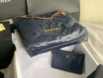 chanel 22 handbag as3262 shiny calfskin gold tone metal navy blue 06 luxibags.ru .jpg