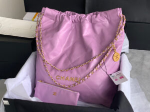 chanel 22 handbag as3262 shiny calfskin gold tone metal purple 01 luxibags.ru .jpg
