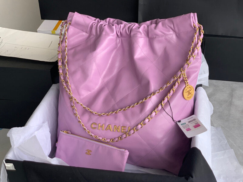 chanel 22 handbag as3262 shiny calfskin gold tone metal purple 01 luxibags.ru .jpg