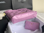 chanel 22 handbag as3262 shiny calfskin gold tone metal purple 06 luxibags.ru .jpg