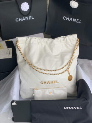 chanel 22 handbag as3262 shiny calfskin gold tone metal white 01 luxibags.ru .jpg