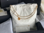 chanel 22 handbag as3262 shiny calfskin gold tone metal white 04 luxibags.ru .jpg