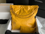 chanel 22 handbag as3262 shiny calfskin gold tone metal yellow 05 luxibags.ru .jpg