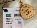 chanel 22 handbag as3262 shiny calfskin lacquered metal white logo black 04 luxibags.ru .jpg