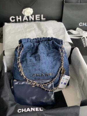 chanel 22 handbag gold tone metal canvas as3260 blue denim 001 luxibags.ru .jpg