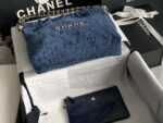 chanel 22 handbag gold tone metal canvas as3260 blue denim 006 luxibags.ru .jpg