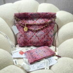 chanel 22 handbag gold tone metal canvas as3260 pink 002 luxibags.ru .jpg