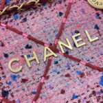 chanel 22 handbag gold tone metal canvas as3260 pink 005 luxibags.ru .jpg
