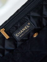 chanel 22 handbag shiny as3261 black velvet gold 008 luxibags.ru .jpg