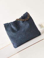 chanel 22 handbag shiny as3261 navy blue velvet gold 005 luxibags.ru .jpg