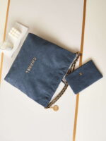 chanel 22 handbag shiny as3261 navy blue velvet gold 007 luxibags.ru .jpg