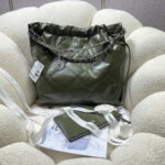 chanel 22 handbag shiny calfskin as3261 dark green 002 luxibags.ru .jpg