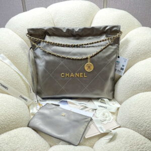 chanel 22 handbag shiny calfskin as3261 gray silver 001 luxibags.ru .jpg