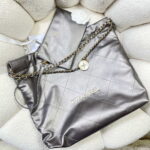 chanel 22 handbag shiny calfskin as3261 gray silver 004 luxibags.ru .jpg