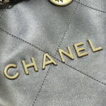 chanel 22 handbag shiny calfskin as3261 gray silver 005 luxibags.ru .jpg