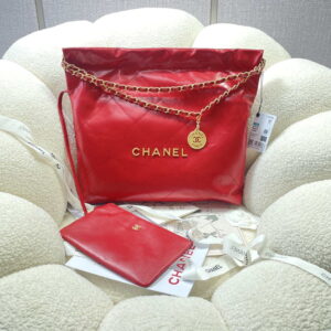 chanel 22 handbag shiny calfskin as3261 red 001 luxibags.ru .jpg