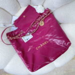 chanel 22 handbag shiny calfskin as3261 rose red 004 luxibags.ru .jpg
