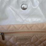 chanel 22 handbag shiny calfskin gold as3261 white with silver logo 008 luxibags.ru .jpg