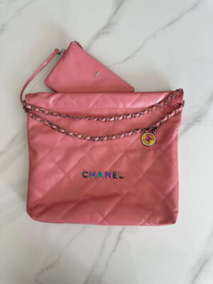 chanel 22 handbag shiny pink calfskin as3261 with symphony hardware 001 luxibags.ru .jpg