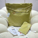 chanel 22 large handbag shiny calfskin as3262 light green 002 luxibags.ru .jpg