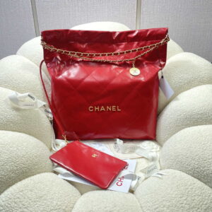 chanel 22 large handbag shiny calfskin as3262 red 001 luxibags.ru .jpg