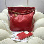 chanel 22 large handbag shiny calfskin as3262 red 002 luxibags.ru .jpg