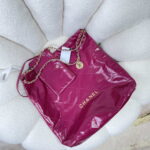 chanel 22 large handbag shiny calfskin as3262 rose red 004 luxibags.ru .jpg