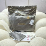 chanel 22 large handbag shiny calfskin as3262 silver grey 001 luxibags.ru .jpg