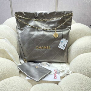 chanel 22 large handbag shiny calfskin as3262 silver grey 001 luxibags.ru .jpg