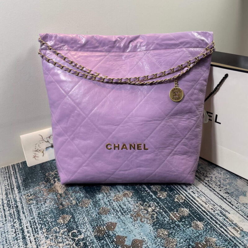 chanel 22 large handbag shiny calfskin gold as3262 001 luxibags.ru .jpg