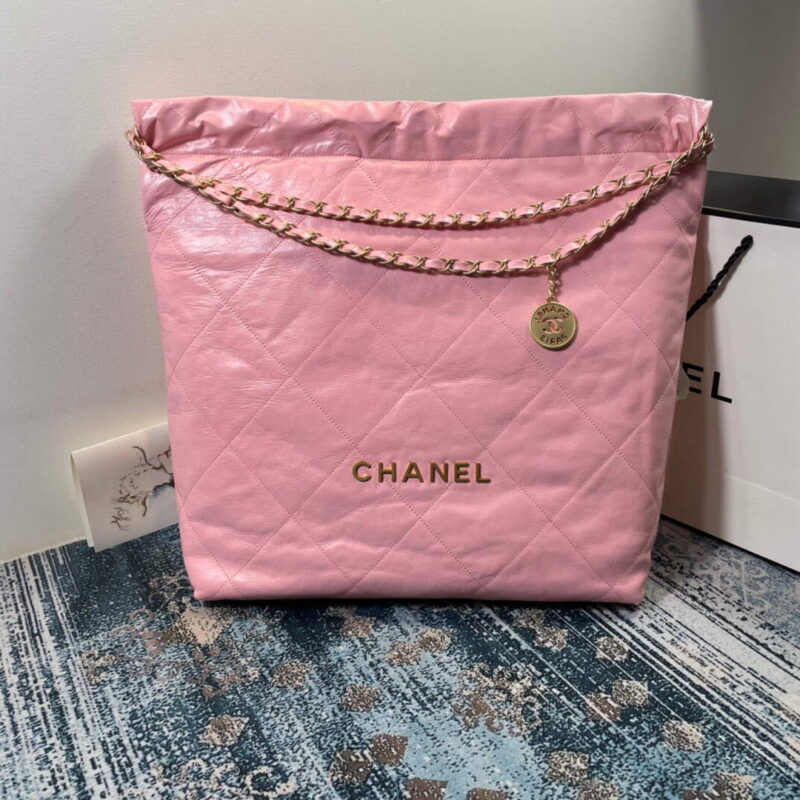chanel 22 large handbag shiny calfskin gold as3262 010 luxibags.ru .jpg